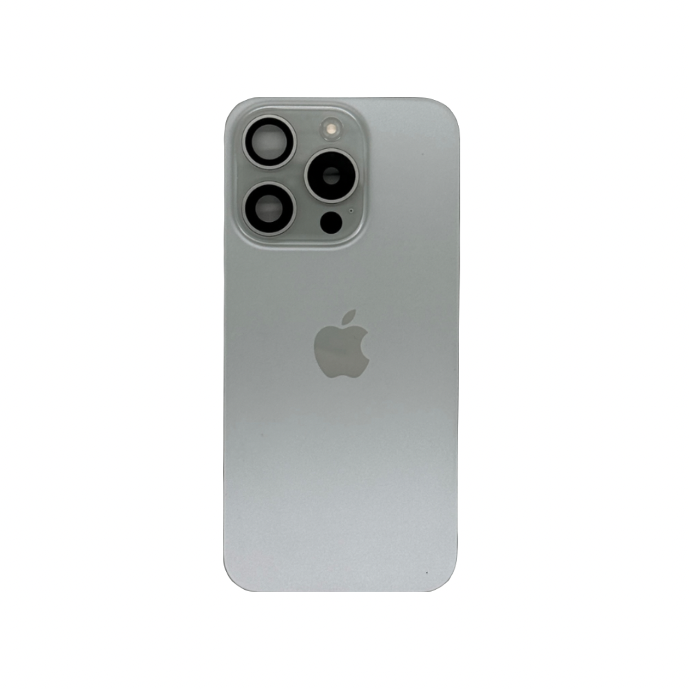Задняя крышка в сборе со шлейфом для смартфона Apple iPhone 15 Pro (Белый титан | White Titanium) Разбор