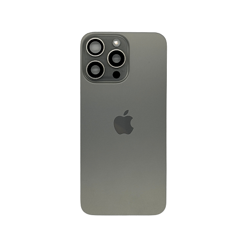 Задняя крышка в сборе с кронштейном, линзами камеры для iPhone 15 Pro Max (Natural Titanium)