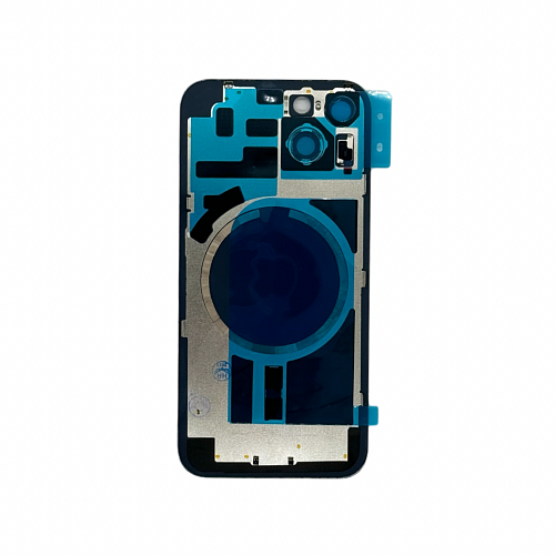 Задняя крышка в сборе с кронштейном, линзами камеры для iPhone 14 (Голубой) 1