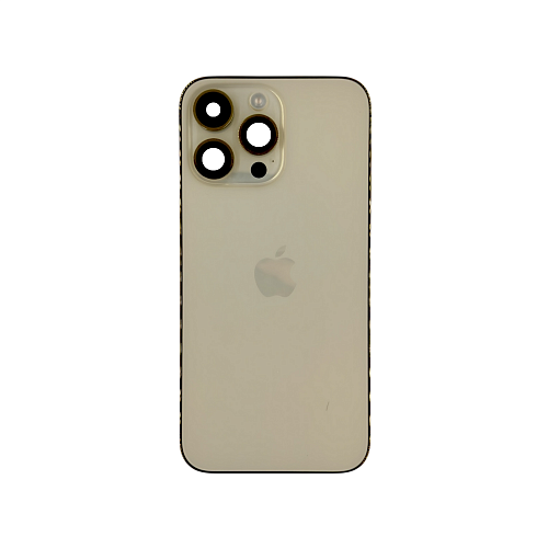 Корпус с задней крышкой для iPhone 14 Pro Max в сборе с шлейфами (Золотой) (Разбор)