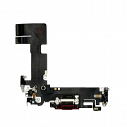 Шлейф с разъемом зарядки и микрофоном для iPhone 13 (Красный) (AASP)
