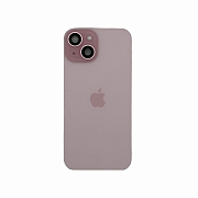 Задняя крышка в сборе с кронштейном, линзами камеры и шлейфом для iPhone 15 (Pink) (Разбор)