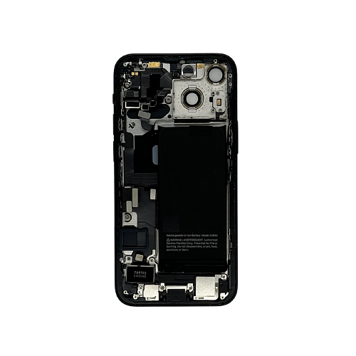 Корпус с задней крышкой CE для iPhone 13 mini в сборе с шлейфами (Черный) (Разбор) 1