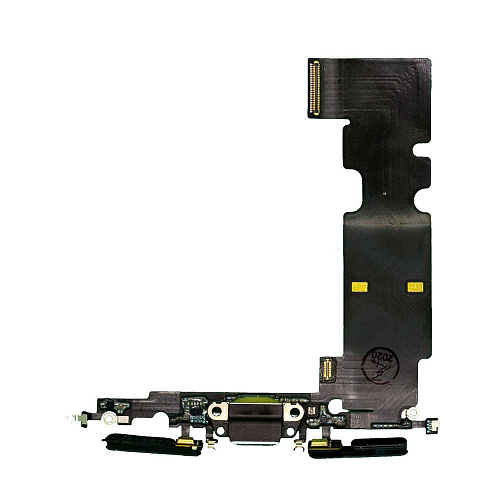 Шлейф c разъёмом зарядки и микрофоном для iPhone 8 Plus (Черный) (AASP) 1