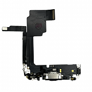 Шлейф с разъемом зарядки и микрофоном для iPhone 15 Pro (Blue Titanium) (AASP)