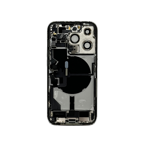 Корпус с задней крышкой для iPhone 14 Pro в сборе с шлейфами (Белый) (Разбор) 2