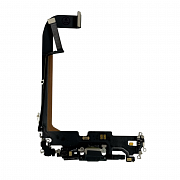 Шлейф с разъемом зарядки и микрофоном для iPhone 13 Pro Max (Зеленый) (Разбор)