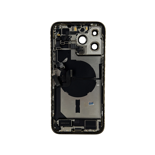 Корпус с задней крышкой для iPhone 14 Pro Max в сборе с шлейфами (Золотой) (Разбор) 1