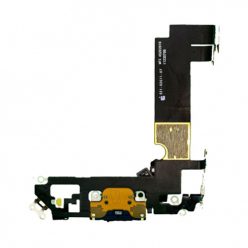 Шлейф с разъемом зарядки и микрофоном для iPhone 12 mini (Синий) (AASP) 1