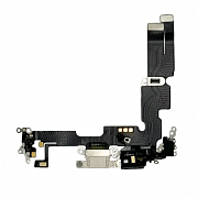 Шлейф с разъемом зарядки и микрофоном для iPhone 14 Plus (Белый) (AASP)