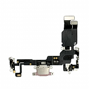 Шлейф с разъемом зарядки и микрофоном для iPhone 15 (Pink) (AASP)