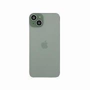 Задняя крышка в сборе с кронштейном, линзами камеры и шлейфом для iPhone 15 Plus (Green) (Разбор)