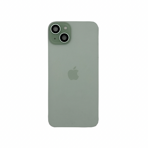 Задняя крышка в сборе с кронштейном, линзами камеры и шлейфом для iPhone 15 (Green) (Разбор)