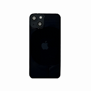 Задняя крышка в сборе с кронштейном, линзами камеры и шлейфом для iPhone 14 (Черный) (Разбор)