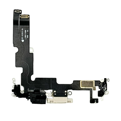 Шлейф с разъемом зарядки и микрофоном для iPhone 14 Plus (Белый) (AASP) 1