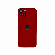 Задняя крышка в сборе с кронштейном, линзами камеры и шлейфом для iPhone 14 (Красный) (Разбор)