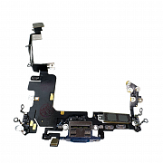 Шлейф с разъемом зарядки и микрофоном для iPhone 17 Pro (Blue) (Разбор) Sim + Esim