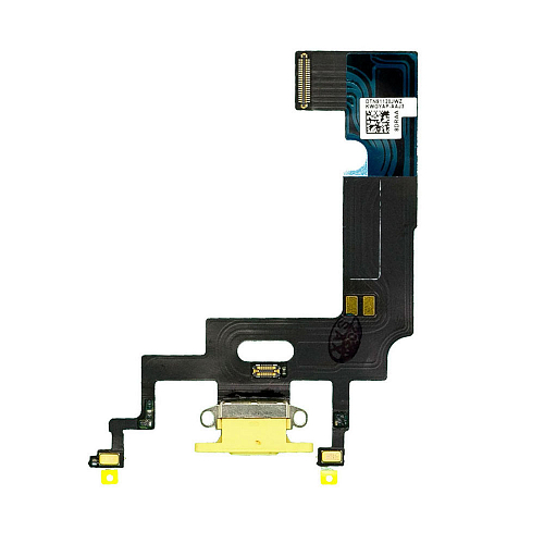 Шлейф с разъемом зарядки и микрофоном для iPhone XR (Желтый) (AASP) 1