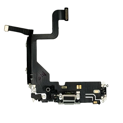 Шлейф с разъемом зарядки и микрофоном для iPhone 13 Pro (Белый) (AASP)