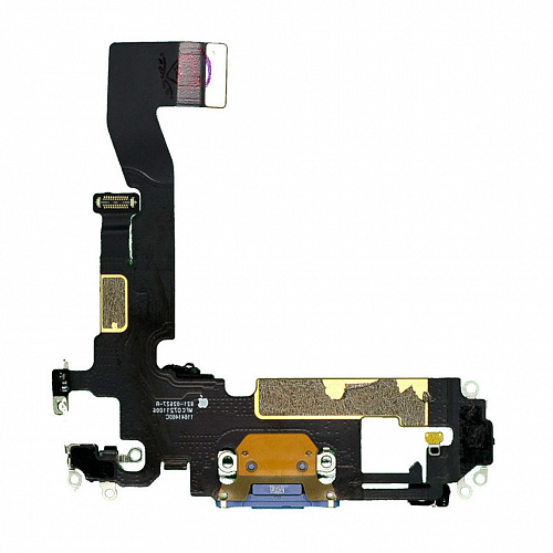Шлейф с разъемом зарядки и микрофоном для iPhone 12 (Фиолетовый) (AASP) 1