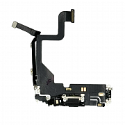 Шлейф с разъемом зарядки и микрофоном для iPhone 13 Pro (Черный) (AASP)