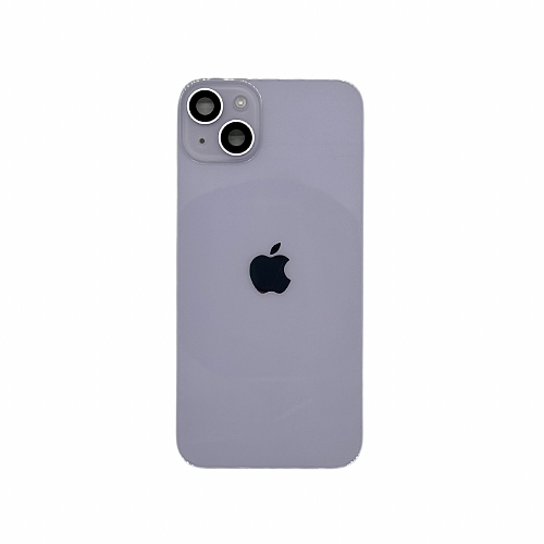 Задняя крышка в сборе с кронштейном, линзами камеры и шлейфом для iPhone 14 Plus (Фиолетовый) (Разбор)
