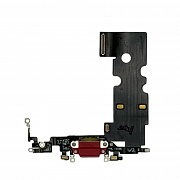 Шлейф c разъемом зарядки и микрофоном для iPhone SE2022 (Красный) (ASSP)