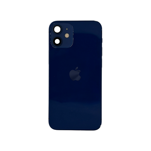 Корпус с задней крышкой CE для iPhone 12 mini в сборе с шлейфами (Синий) (Разбор)