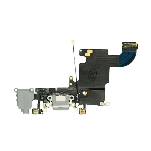 Шлейф c разъёмом зарядки, GSM антенной, микрофоном и аудио разъёмом для iPhone 6S (Черный) (AASP) 1