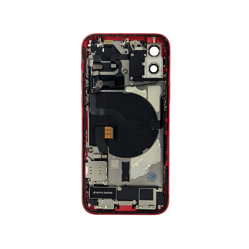 Корпус с задней крышкой CE для iPhone 12 в сборе с шлейфами (Красный) (Разбор) 1