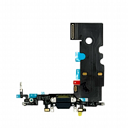 Шлейф c разъемом зарядки и микрофоном для iPhone SE2022 (Черный)