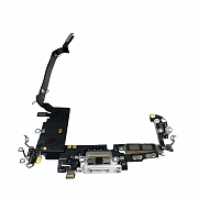 Шлейф с разъемом зарядки и микрофоном для iPhone 17 Pro Max (Silver) (Разбор) Sim + Esim