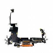 Шлейф с разъемом зарядки и микрофоном для iPhone 17 Pro (Cosmic Orange) (Разбор) Sim + Esim