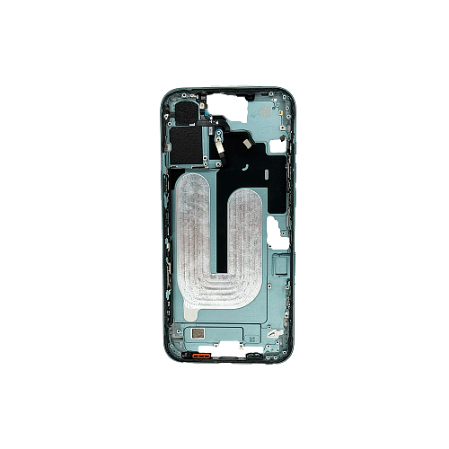 Средняя часть корпуса в сборе со шлейфами для смартфона iPhone 16 Plus (Морская бирюза | Teal) Разбор
